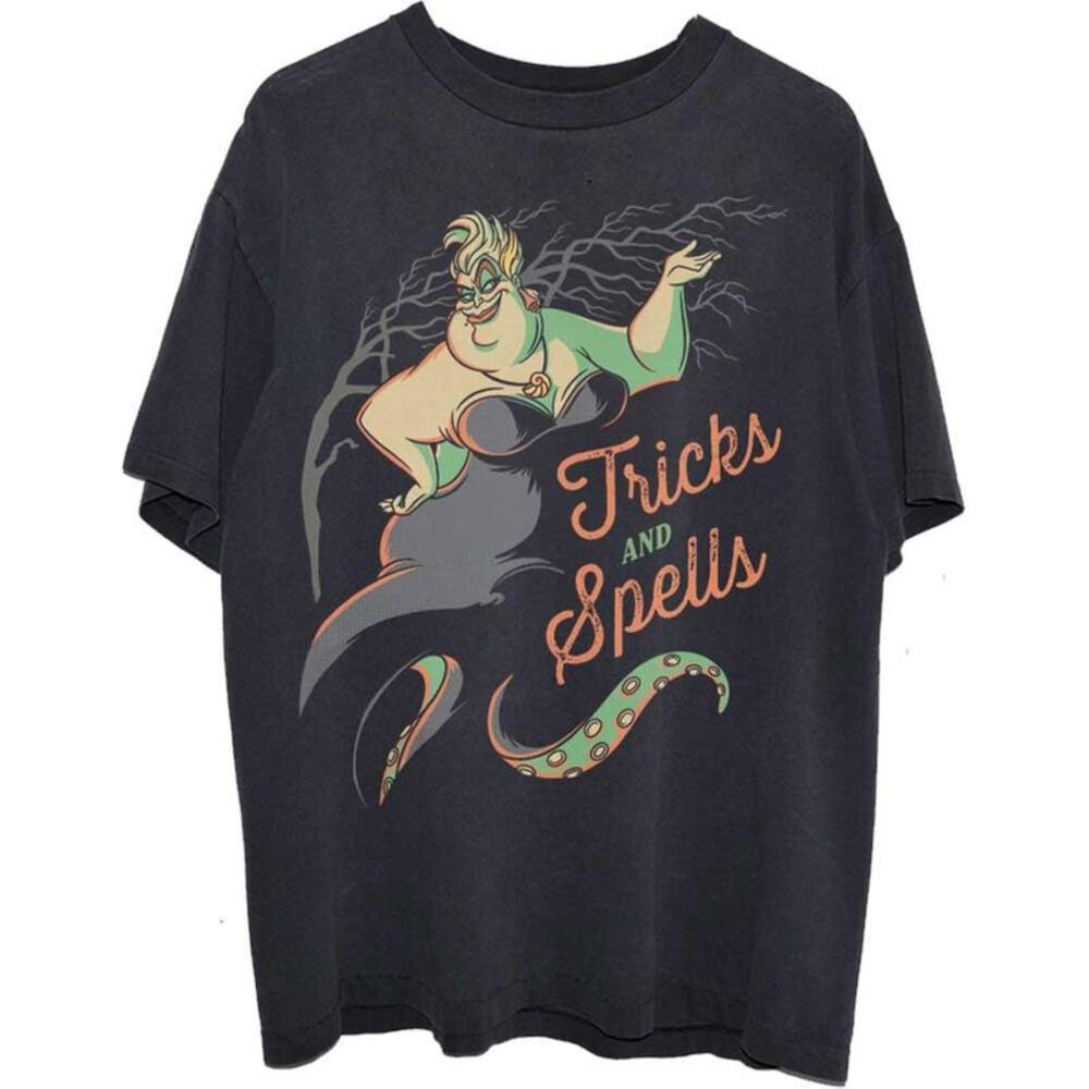 Little Mermaid Unisex Adult Tricks & Spells Ursula T-Shirt / Black